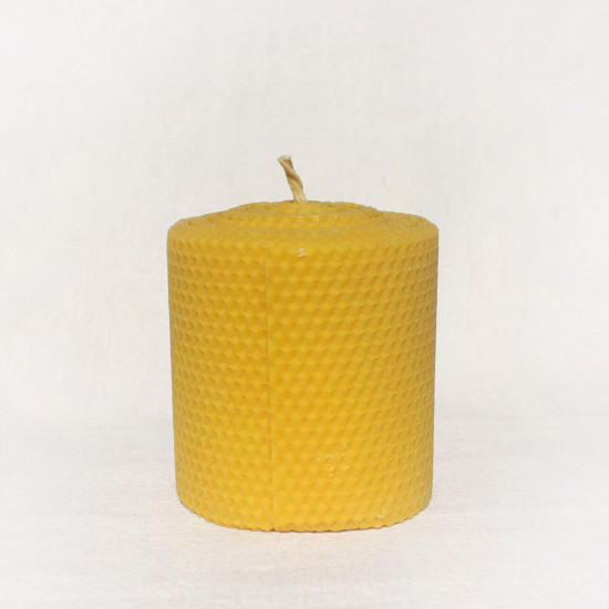 Doğal Balmumu Mum - Büyük Mum (10cm x 10cm) – görsel 3/3
