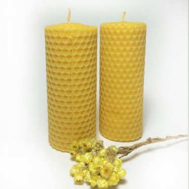 Doğal Balmumu Mum - İkili Set Küçük Mum (4cm x 10cm)