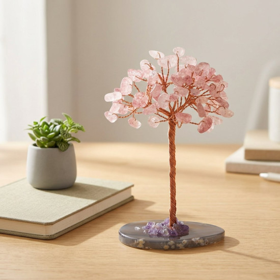 Çilek Kuvars Ağacı, 10 cm – görsel 2/2