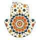 Desenli Epoksi Kaplamalı Hamsa Eli Tütsülük