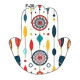 Desenli Epoksi Kaplamalı Hamsa Eli Tütsülük