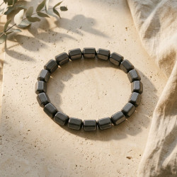 Hematit Bileklik, Özel Kesim, 6 × 8 mm Hematit Bileklik, Özel Kesim, 6 × 8 mm