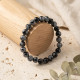 Karlı Obsidyen Bileklik, 8 mm