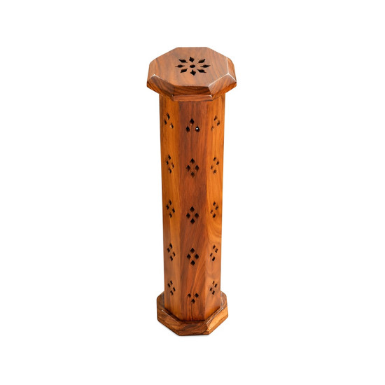 Kule Biçimli Ahşap Tütsülük, 31 cm