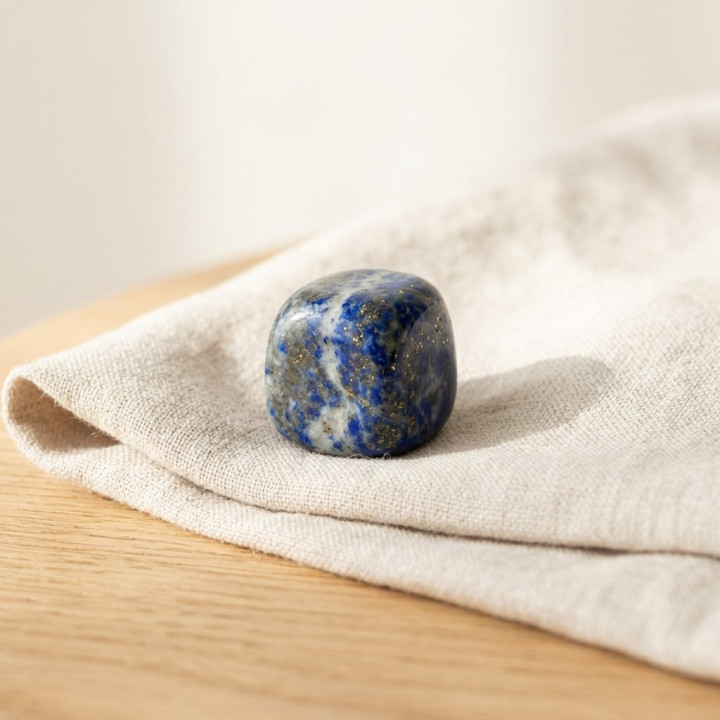Lapis Lazuli Doğal Taş, Tamburlanmış