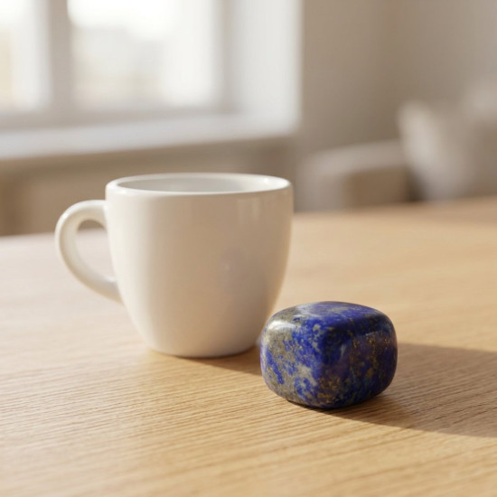 Lapis Lazuli Doğal Taş, Tamburlanmış – görsel 2/2