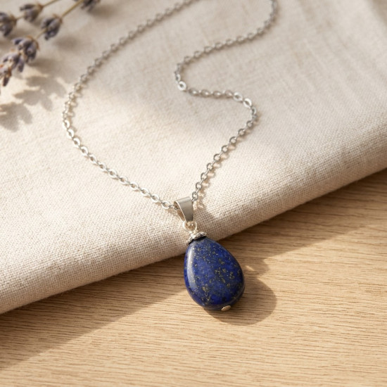 Lapis Lazuli Kolye, Damla Uçlu