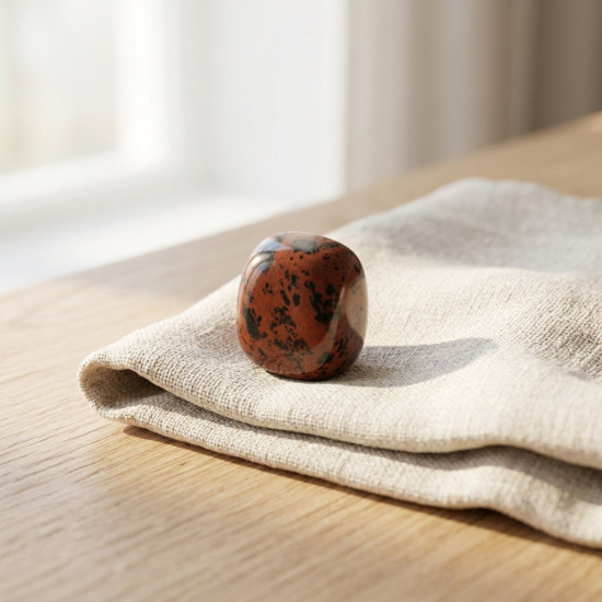 Mahogany Obsidyen Doğal Taş, Tamburlanmış