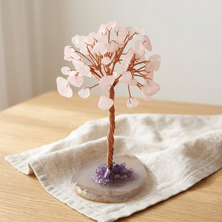 Pembe Kuvars Ağacı, 9,5 cm
