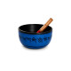 Yazı Şeritli Renkli Tibet Meditasyon Çanağı, 26 cm