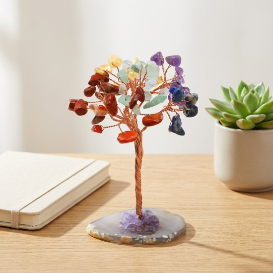 Yedi Renkli Taş Ağacı, 10 cm – görsel 2/2